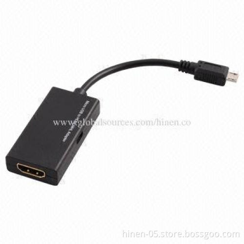 MHL to HDMI Adapter, Supports All Bandwidth Between 25-75MHz